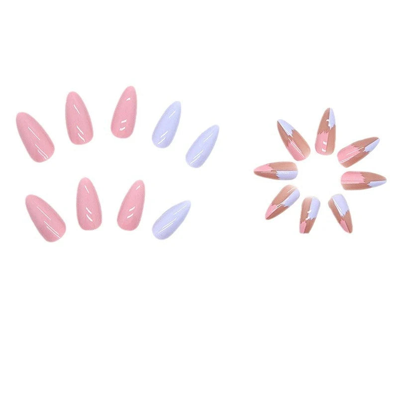 Press-On Nail Kit 24 Pieces Reusable Adhesive Tabs