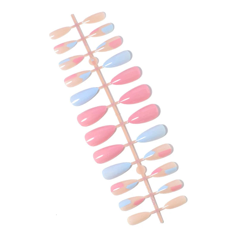 Press-On Nail Kit 24 Pieces Reusable Adhesive Tabs