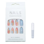 Press-On Nail Kit 24 Pieces Reusable Adhesive Tabs