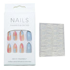 Press-On Nail Kit 24 Pieces Reusable Adhesive Tabs