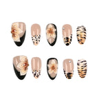 Press-On Nail Kit 30 Decorative Tips Jelly Glue & File