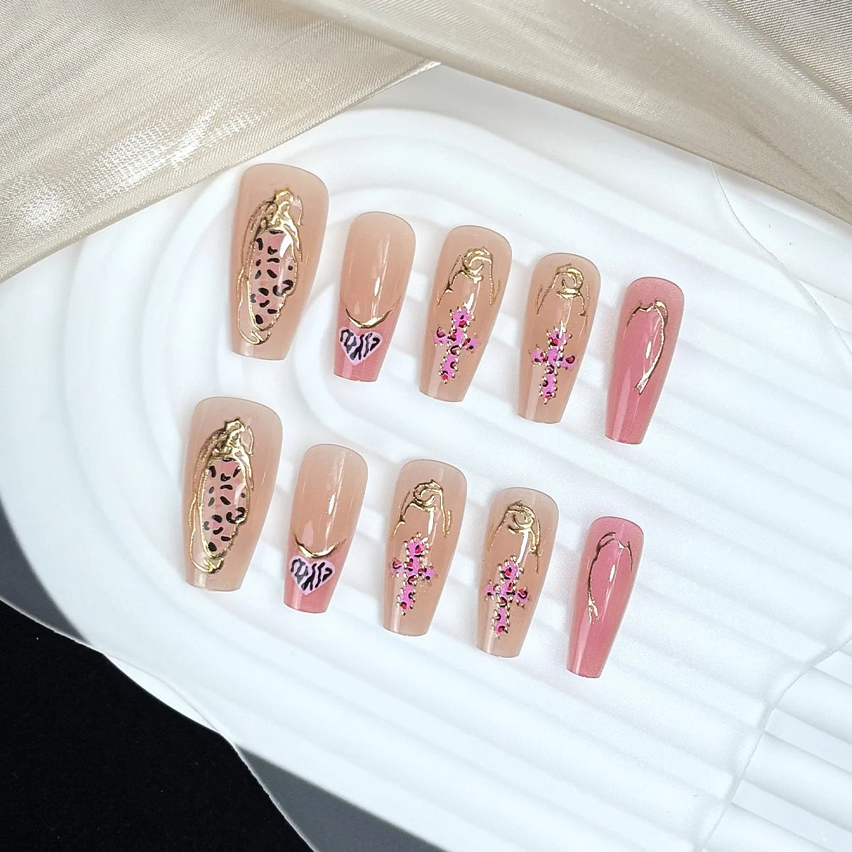 Press-On Nail Kit 30-Piece Salon-Quality Multiple Sizes & Tools