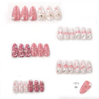 Press-On Nail Kit Acrylic 3D Floral Durable & Flexible