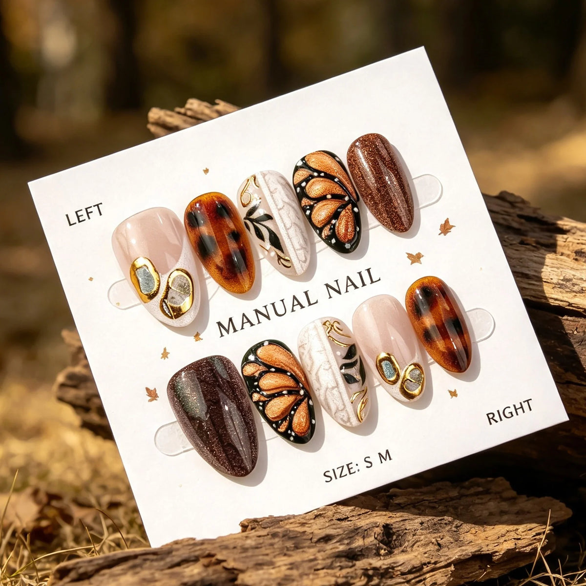 Press-On Nail Kit Artistic Designs & Comfortable Fit