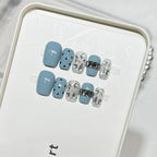 Press-On Nail Kit Artistic Designs Non-Damaging Adhesive
