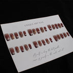 Press-On Nail Kit Artistic Floral Custom Fit & Long-Lasting