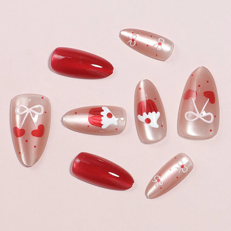 Press-On Nail Kit Cat Eye 24-Piece Easy Application