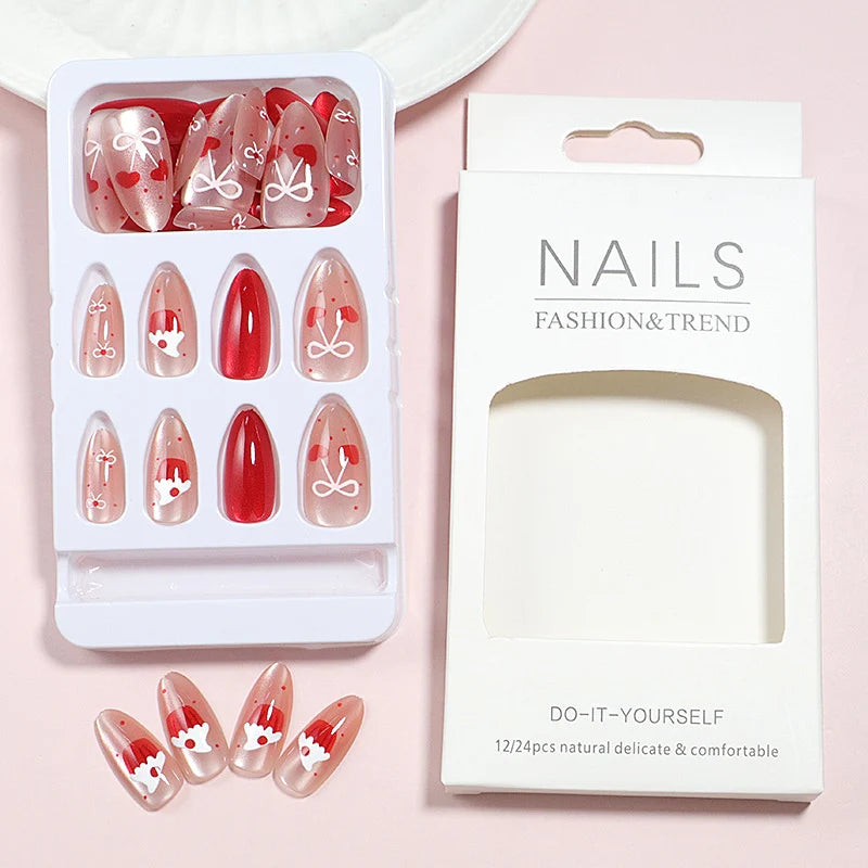 Press-On Nail Kit Cat Eye 24-Piece Easy Application