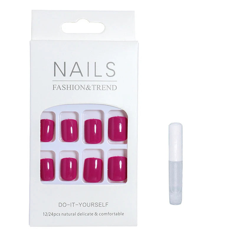 Press-On Nail Kit Customizable Length & Shape 24 Pieces