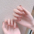 Press-On Nail Kit Elegant Ombre Pre-Applied Adhesive Assorted Sizes