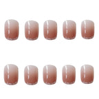 Press-On Nail Kit Elegant Ombre Pre-Applied Adhesive Assorted Sizes