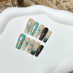 Press-On Nail Kit Floral & Abstract Peel-And-Stick