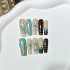 Press-On Nail Kit Floral & Abstract Peel-And-Stick