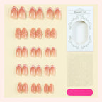 Press-On Nail Kit Floral Accent Reusable 10-Piece