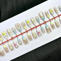 Press-On Nail Kit Floral Art & Easy Application