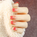Press-On Nail Kit Floral Bow Adhesive Tabs