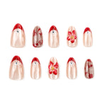 Press-On Nail Kit Floral Design Easy Application