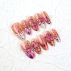 Press-On Nail Kit Floral Design Peel And Stick Comfortable Fit