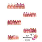 Press-On Nail Kit Floral Design Peel And Stick Comfortable Fit