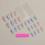 Press-On Nail Kit Floral Design Quick & Durable