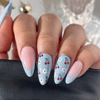 Press-On Nail Kit Floral Design Quick & Durable
