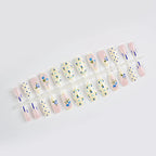 Press-On Nail Kit Floral Designs 24 Piece Tools Included