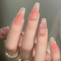 Press-On Nail Kit Floral Designs Glue-On Comfortable Fit