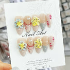 Press-On Nail Kit Floral Designs Salon-Quality Finish