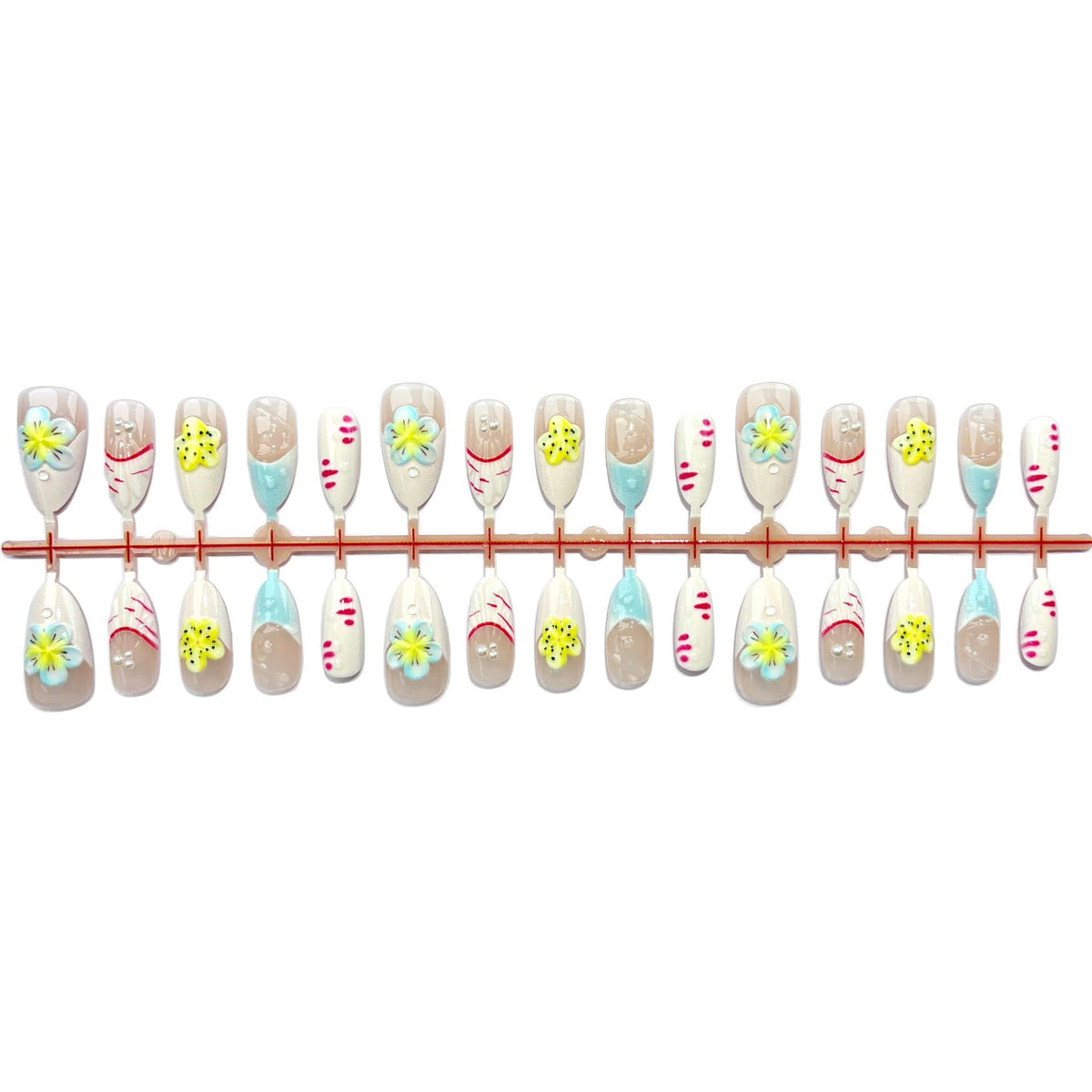 Press-On Nail Kit Floral Designs Salon-Quality Finish