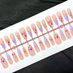 Press-On Nail Kit Floral Embellishments Quick-Apply Multiple Sizes