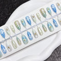 Press-On Nail Kit Floral & Gem Reusable
