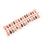 Press-On Nail Kit Floral & Gold Accents