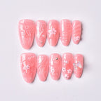 Press-On Nail Kit Floral No Glue Reusable