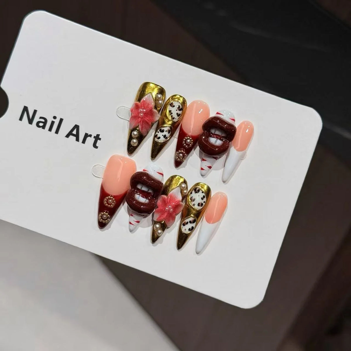 Press-On Nail Kit Floral & Patterned Glue-Free Comfortable Fit