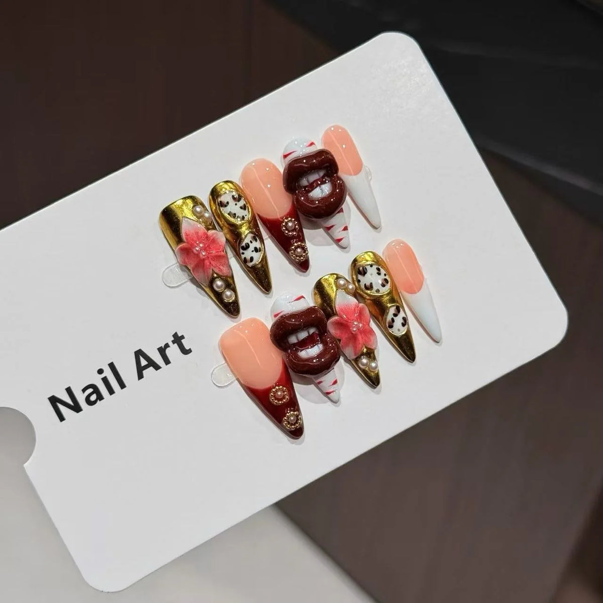 Press-On Nail Kit Floral & Patterned Glue-Free Comfortable Fit