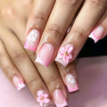Press-On Nail Kit Floral Peel & Press