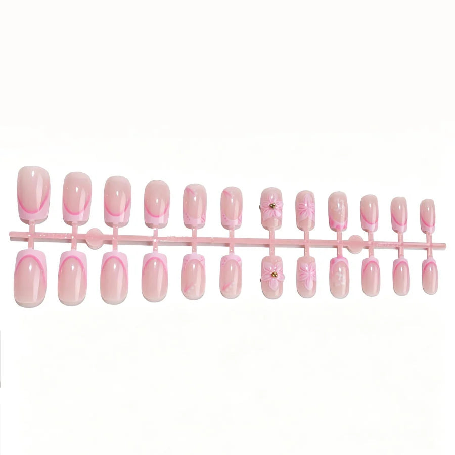 Press-On Nail Kit Floral Peel & Press