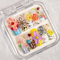 Press-On Nail Kit Floral Peel & Press Travel Case