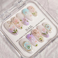 Press-On Nail Kit Floral Reusable & Long-Lasting