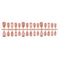 Press-On Nail Kit Floral Sparkle Adhesive Backing