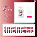 Press-On Nail Kit Floral & Sparkle Multiple Sizes