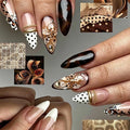 Press-On Nail Kit Floral & Textured Designs Easy Application