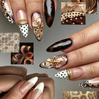 Press-On Nail Kit Floral & Textured Designs Easy Application