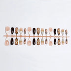 Press-On Nail Kit Floral & Textured Designs Easy Application