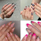 Press-On Nail Kit Floral Tip Reusable & Long-Lasting
