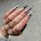 Press-On Nail Kit Floral Tip Reusable & Long-Lasting