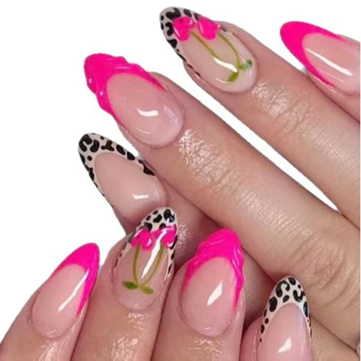 Press-On Nail Kit Floral Tip Reusable & Long-Lasting