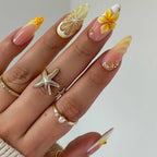 Press-On Nail Kit Floral Tip Reusable & Long-Lasting