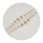 Press-On Nail Kit Glitter Accents Adhesive Backing Multiple Sizes