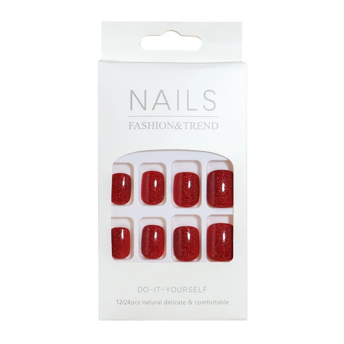 Press-On Nail Kit Glitter Finish Set of 24
